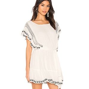 NWOT🌺 FREE PEOPLE🌺IVORY AND BLACK BRUNCH DRESS